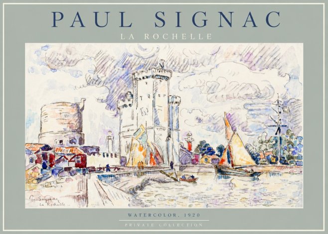 Signac La Rochelle III No4 - Poszter