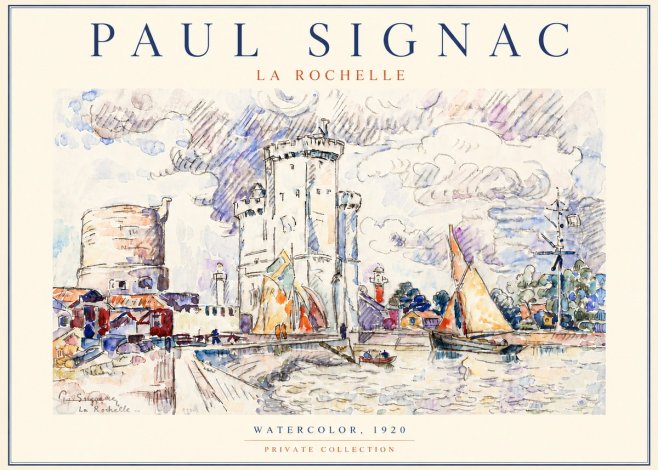 Signac La Rochelle III No5 - Poszter