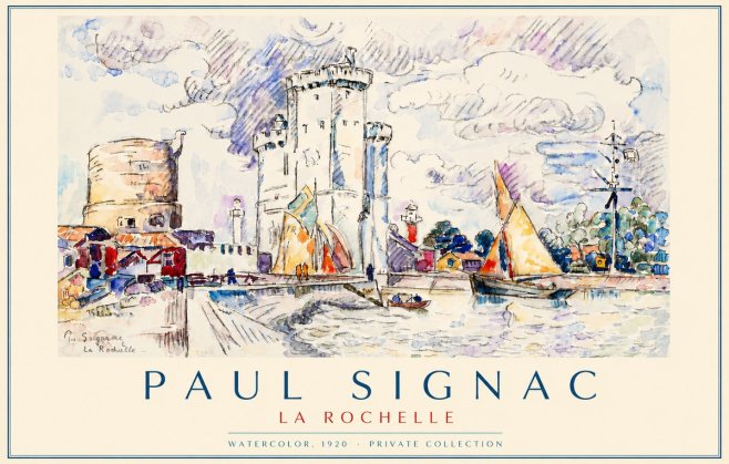 Signac La Rochelle III No6 - Poszter