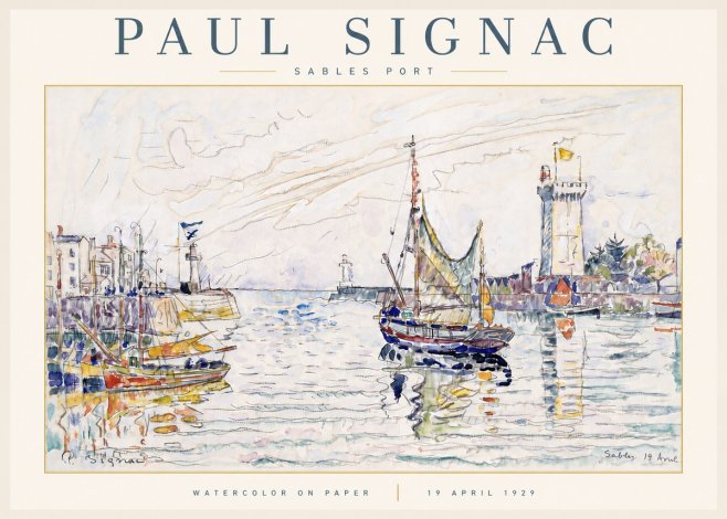 Signac Sables Port No5 - Poszter