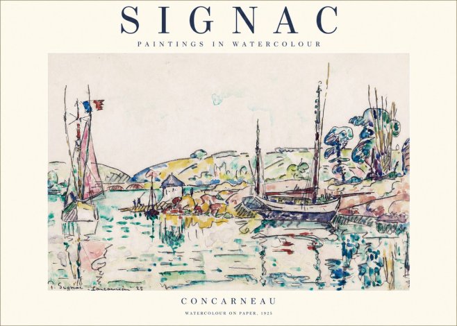 Signac Concarneau No1 - Poszter