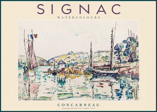 Signac Concarneau No2 - Poszter