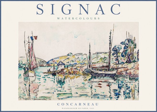 Signac Concarneau No3 - Poszter