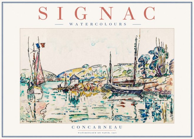 Signac Concarneau No6 - Poszter