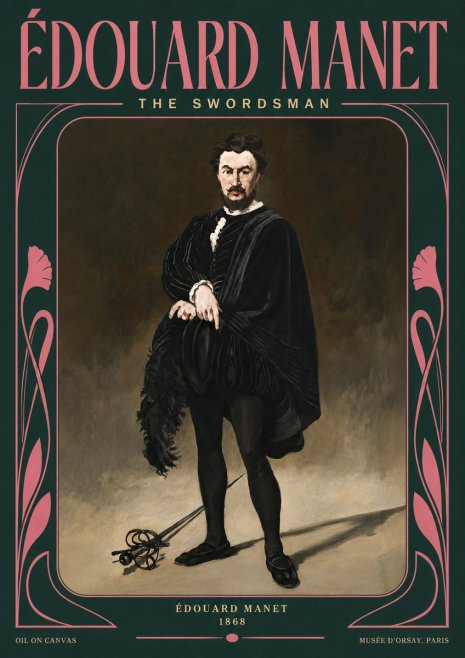 Édouard Manet The Swordsman No5 - Poszter