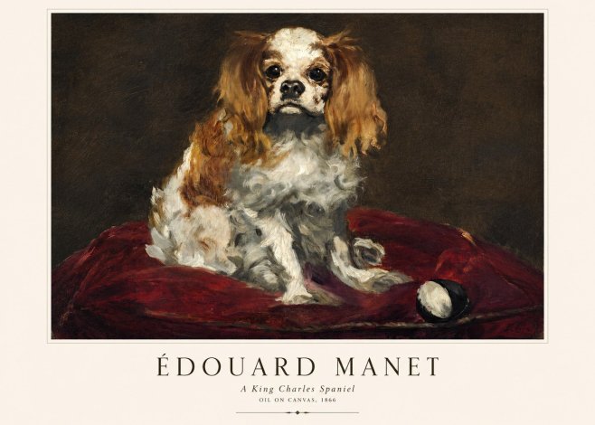 Édouard Manet A King Charles Spaniel No1 - Poszter