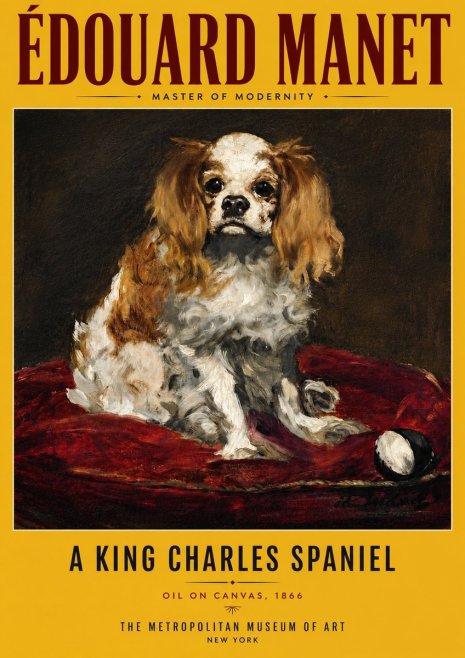 Édouard Manet A King Charles Spaniel No6 - Poszter