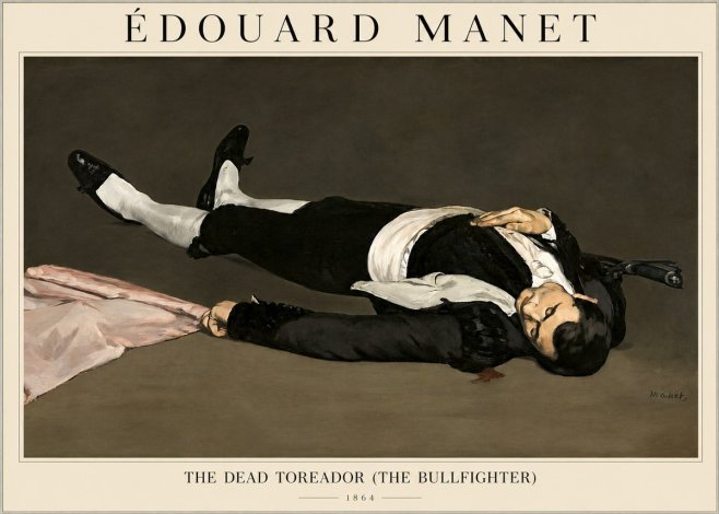 Édouard Manet The Dead Toreador (the Bullfighter) No1 - Poszter