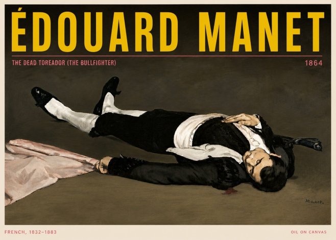 Édouard Manet The Dead Toreador (the Bullfighter) No5 - Poszter