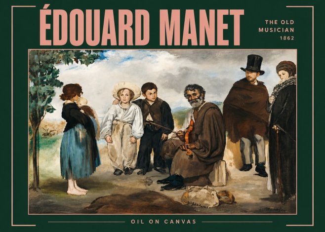 Édouard Manet The Old Musician - 1862 No4 - Poszter