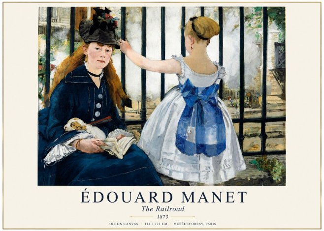 Édouard Manet The Railroad No1 - Poszter