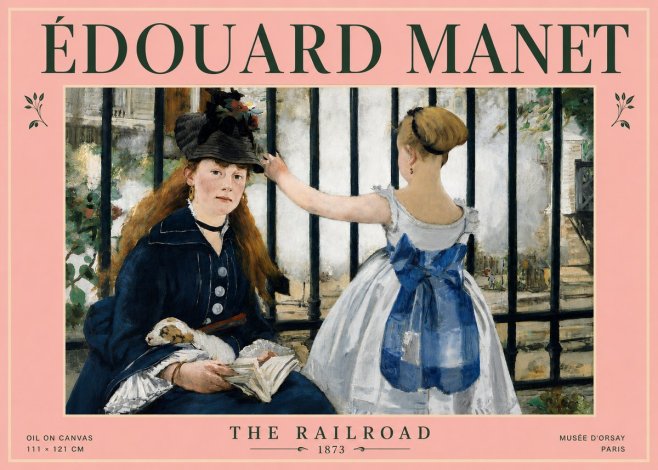 Édouard Manet The Railroad No4 - Poszter
