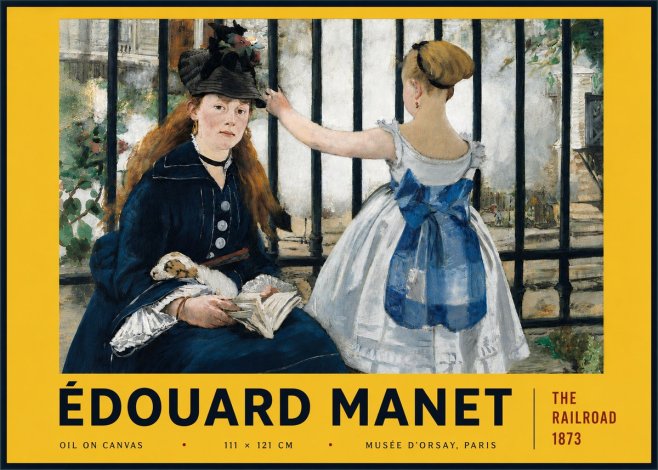 Édouard Manet The Railroad No6 - Poszter