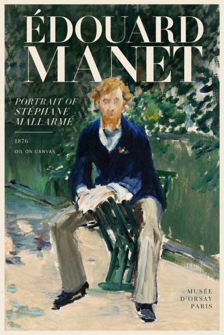 Édouard Manet Portrait of Stéphane Mallarmé II No6 - Poszter