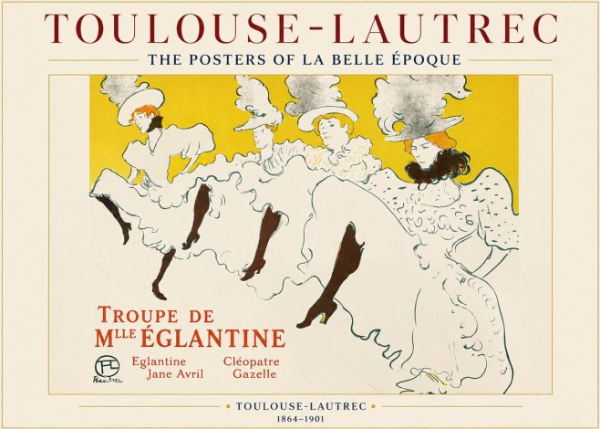 Toulouse-Lautrec Troupe De Mlle Églantine No1 - Poszter