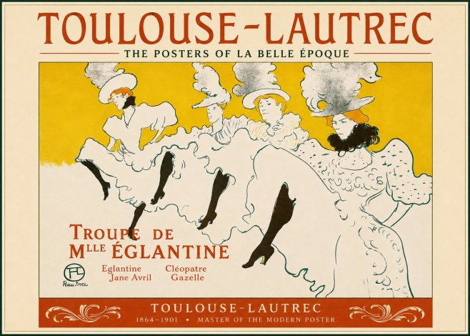 Toulouse-Lautrec Troupe De Mlle Églantine No5 - Poszter