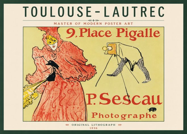 Toulouse-Lautrec 9. Place Pigalle No3 - Poszter