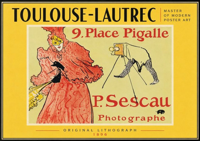 Toulouse-Lautrec 9. Place Pigalle No4 - Poszter