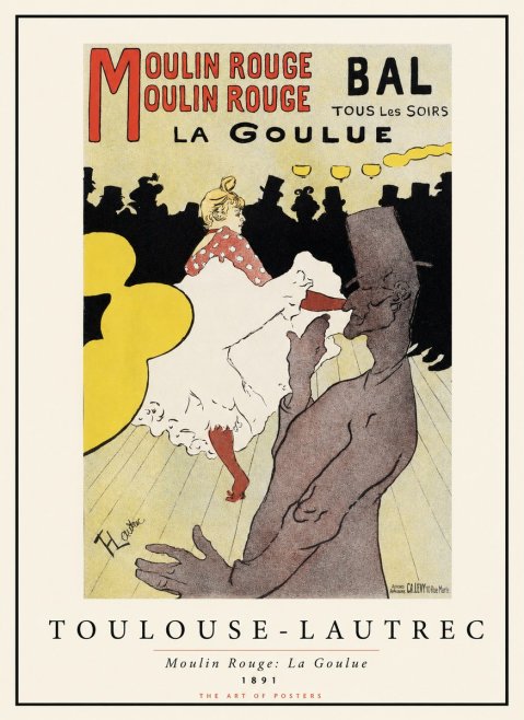 Toulouse-Lautrec Moulin Rouge: La Goulue No1 - Poszter