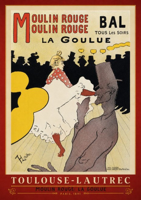 Toulouse-Lautrec Moulin Rouge: La Goulue No4 - Poszter
