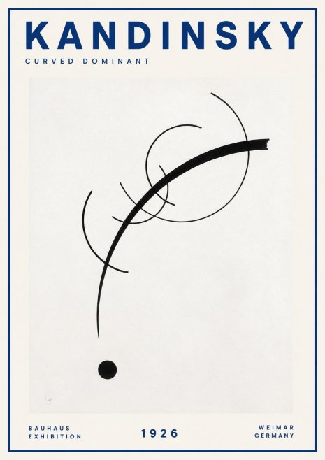 Kandinsky Curved Dominant No2 - Poszter