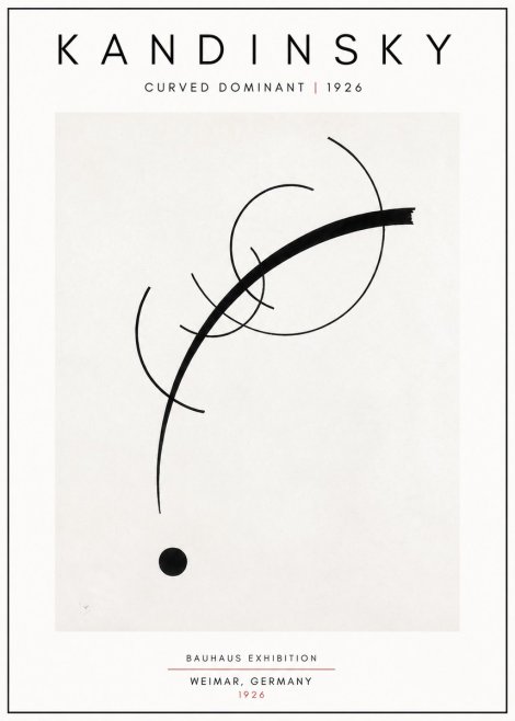 Kandinsky Curved Dominant No5 - Poszter