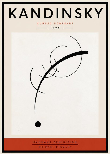 Kandinsky Curved Dominant No6 - Poszter