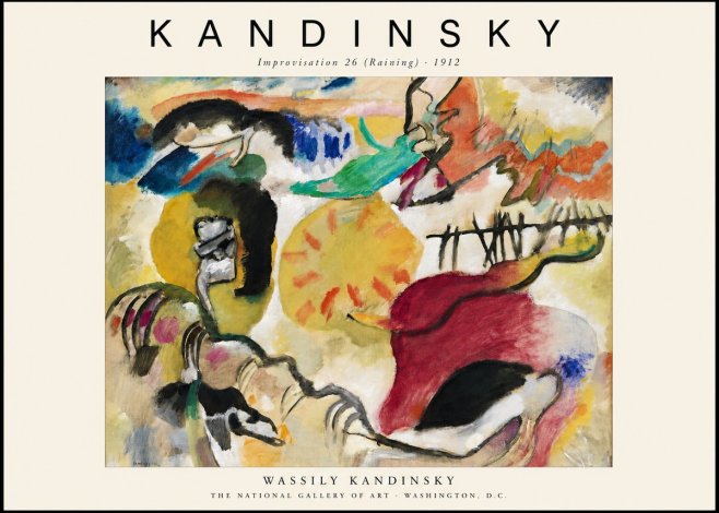 Kandinsky Improvisation 26 (Raining) No1 - Poszter