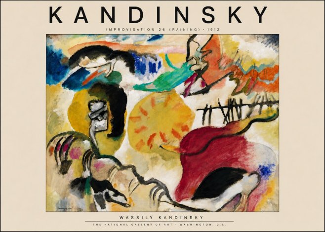 Kandinsky Improvisation 26 (Raining) No4 - Poszter