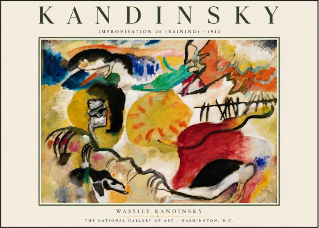 Kandinsky Improvisation 26 (Raining) No6 - Poszter