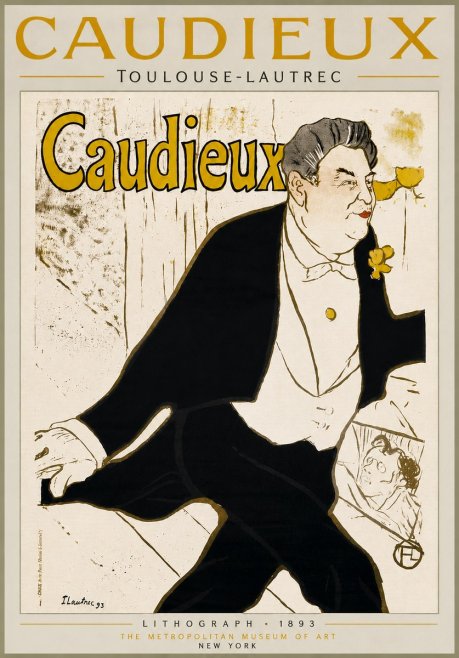 Toulouse-Lautrec Caudieux No5 - Poszter