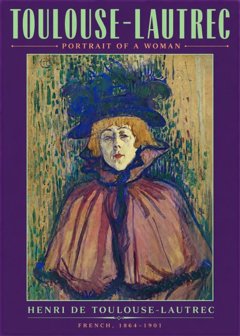 Toulouse-Lautrec Portrait of a Woman I No4 - Poszter