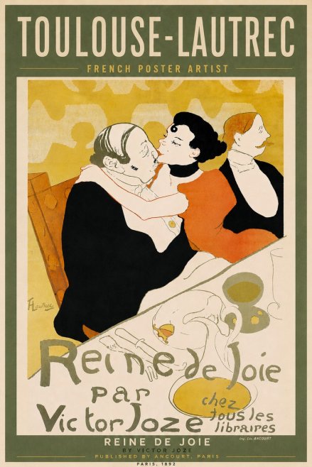Toulouse-Lautrec Reine De Joie I No6 - Poszter