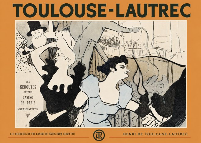 Toulouse-Lautrec Les Redoutes of the Casino De Paris (New Confetti) No4 - Poszter
