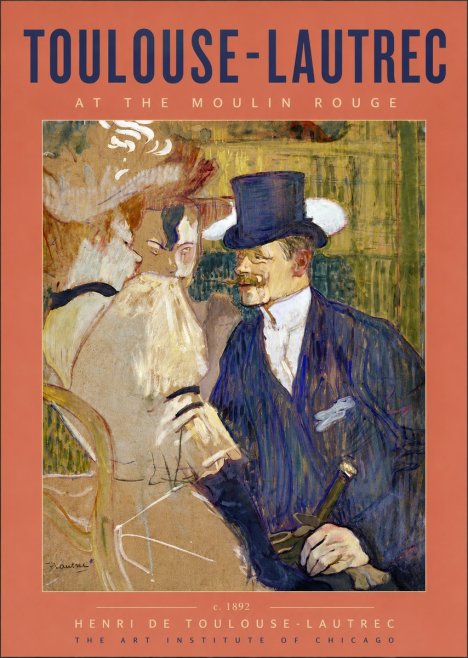 Toulouse-Lautrec At the Moulin Rouge III No5 - Poszter