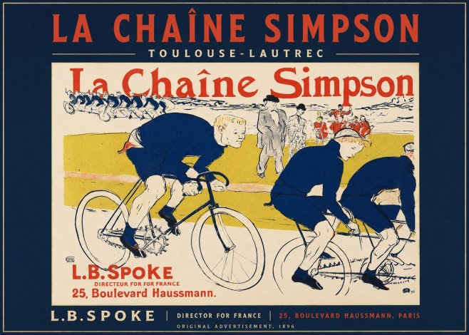 Toulouse-Lautrec La Chaîne Simpson No2 - Poszter