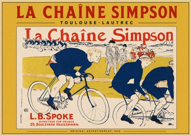 Toulouse-Lautrec La Chaîne Simpson No3 - Poszter
