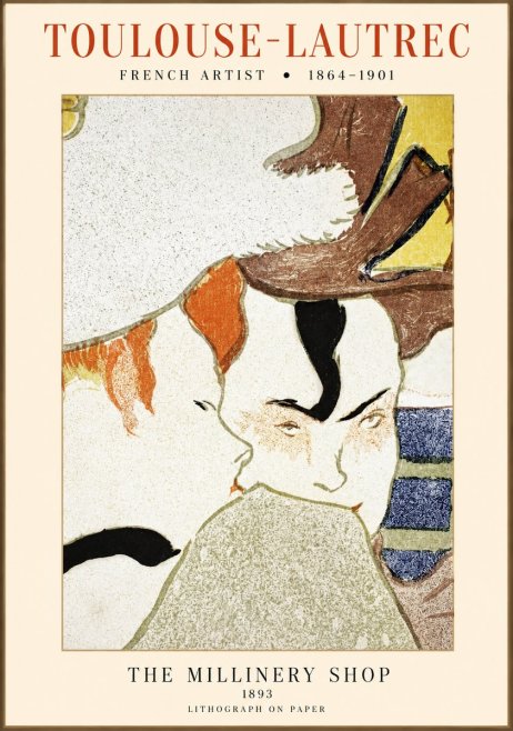 Toulouse-Lautrec The Millinery Shop No1 - Poszter