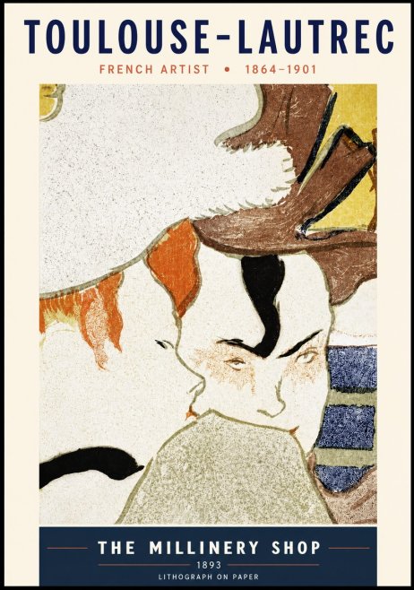 Toulouse-Lautrec The Millinery Shop No3 - Poszter