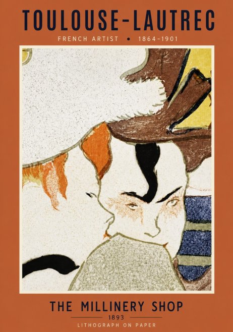 Toulouse-Lautrec The Millinery Shop No5 - Poszter