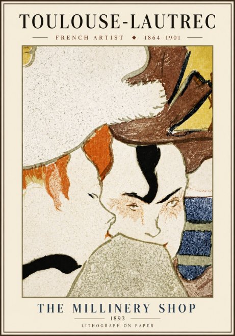 Toulouse-Lautrec The Millinery Shop No6 - Poszter