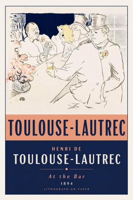 Toulouse-Lautrec At the Bar No2 - Poszter