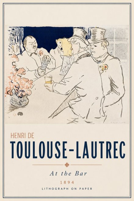 Toulouse-Lautrec At the Bar No3 - Poszter