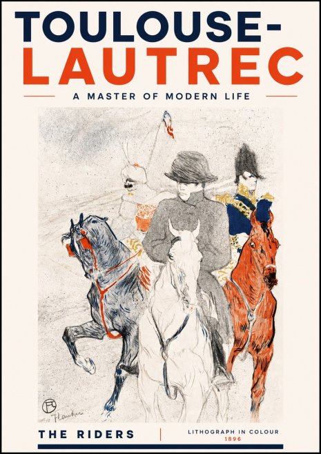 Toulouse-Lautrec The Riders No4 - Poszter