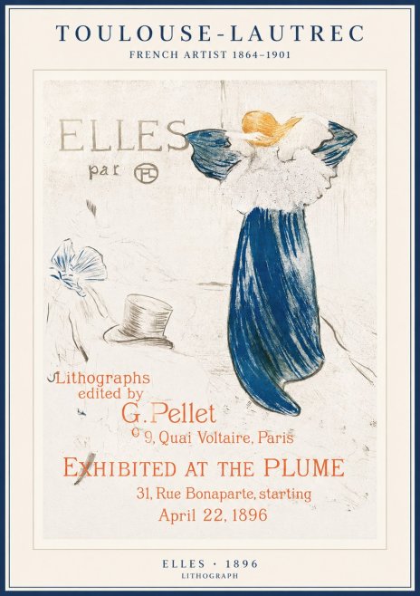 Toulouse-Lautrec Elles No1 - Poszter