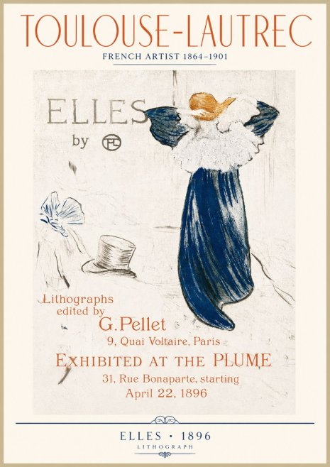 Toulouse-Lautrec Elles No4 - Poszter