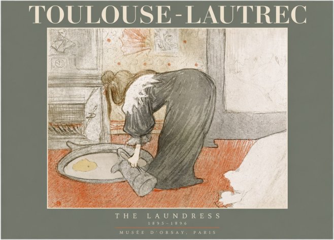 Toulouse-Lautrec The Laundress No2 - Poszter
