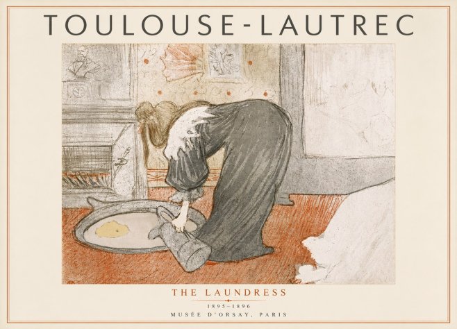 Toulouse-Lautrec The Laundress No5 - Poszter