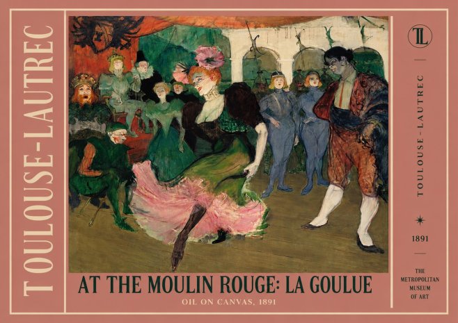 Toulouse-Lautrec At the Moulin Rouge: La Goulue No2 - Poszter