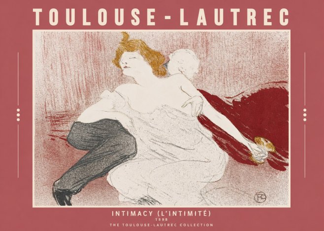 Toulouse-Lautrec Intimacy (L'intimité) No3 - Poszter